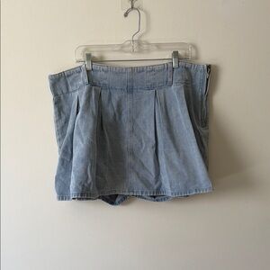 Light Blue Denim Skirt